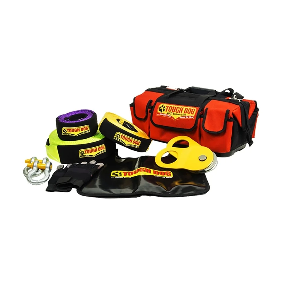 RECOVERY KIT WITH 8T/9M SNATCH STRAP - TOUGH DOG - TDRK-08T