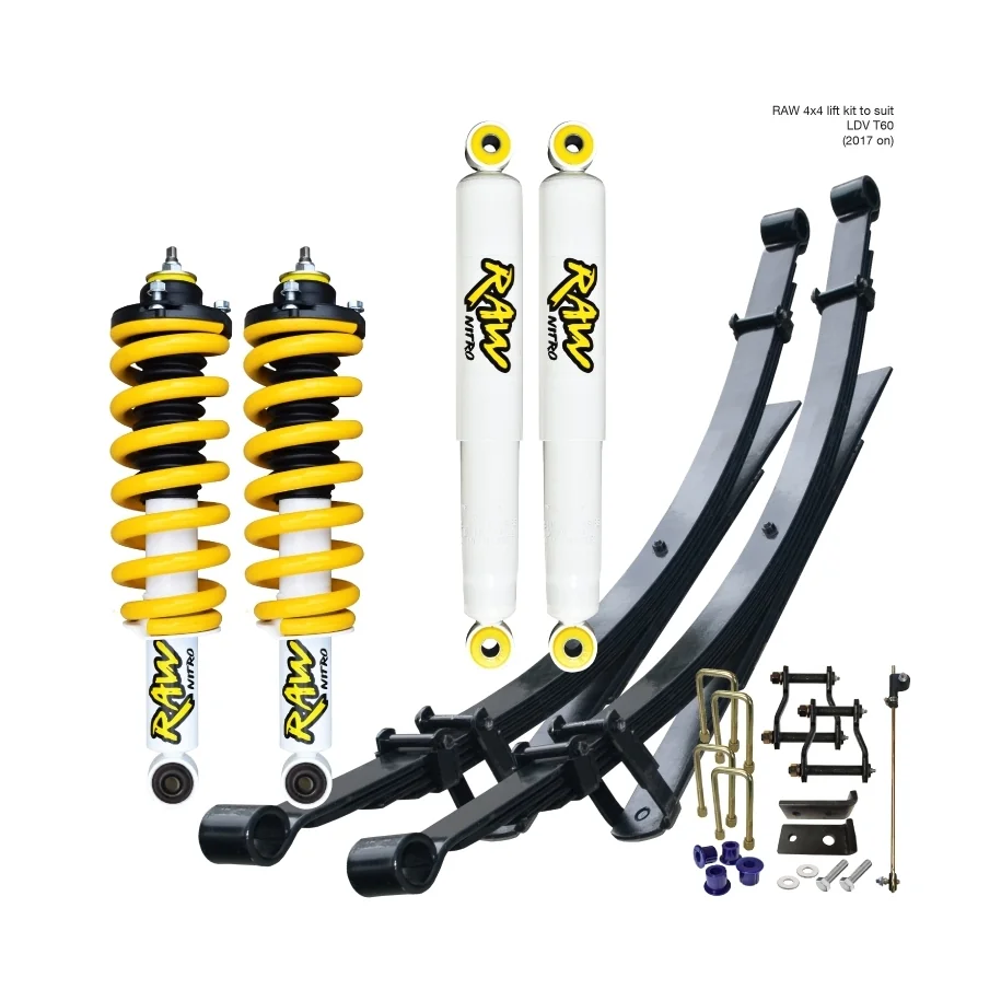 LDV T60 (2017 ON) - RAW NITRO LIFT KIT - PREASSEMBLED STRUTS