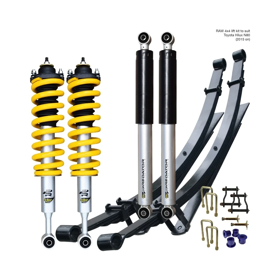 TOYOTA HILUX N80 (REVO) (2015 ON) - RAW PREDATOR LIFT KIT - PREASSEMBLED STRUTS