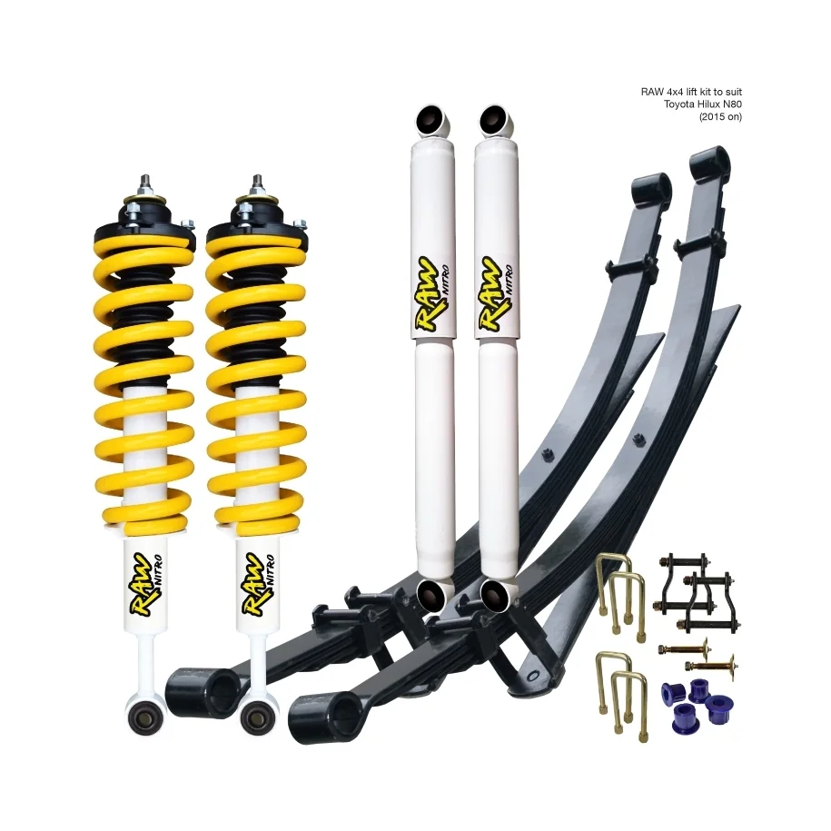 TOYOTA HILUX N80 (REVO) (2015 ON) - RAW NITRO LIFT KIT - PREASSEMBLED STRUTS