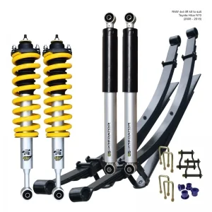 TOYOTA HILUX N70 (VIGO) (2005 TO MID 2015) - RAW PREDATOR LIFT KIT - PREASSEMBLED STRUTS