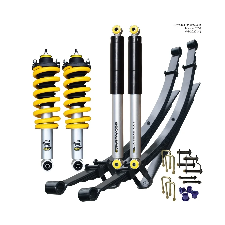 MAZDA BT50 SERIES 3 (8/2020 ON) - RAW PREDATOR LIFT KIT - PREASSEMBLED STRUTS