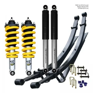 NISSAN NAVARA D40 STX550 (2010 ON) - RAW PREDATOR LIFT KIT - PREASSEMBLED STRUTS