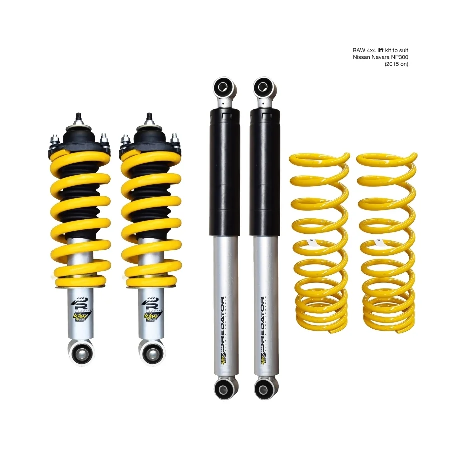Nissan Navara NP300 (2015 on) - Raw Predator Lift Kit - Preassembled Struts