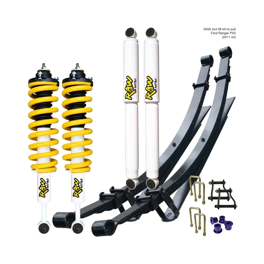 FORD RANGER PX1 & PX2 (08/2011 TO MID 06/2018) - RAW NITRO LIFT KIT - PREASSEMBLED STRUTS