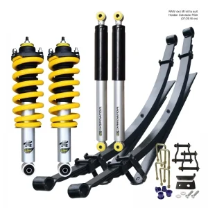 HOLDEN COLORADO RG III (07/2016 ON) - RAW PREDATOR LIFT KIT - PREASSEMBLED STRUTS
