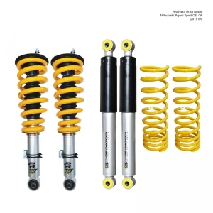 MITSUBUSHI PAJERO SPORT QE,QF (2015 ON) - RAW PREDATOR LIFT KIT - PREASSEMBLED STRUTS