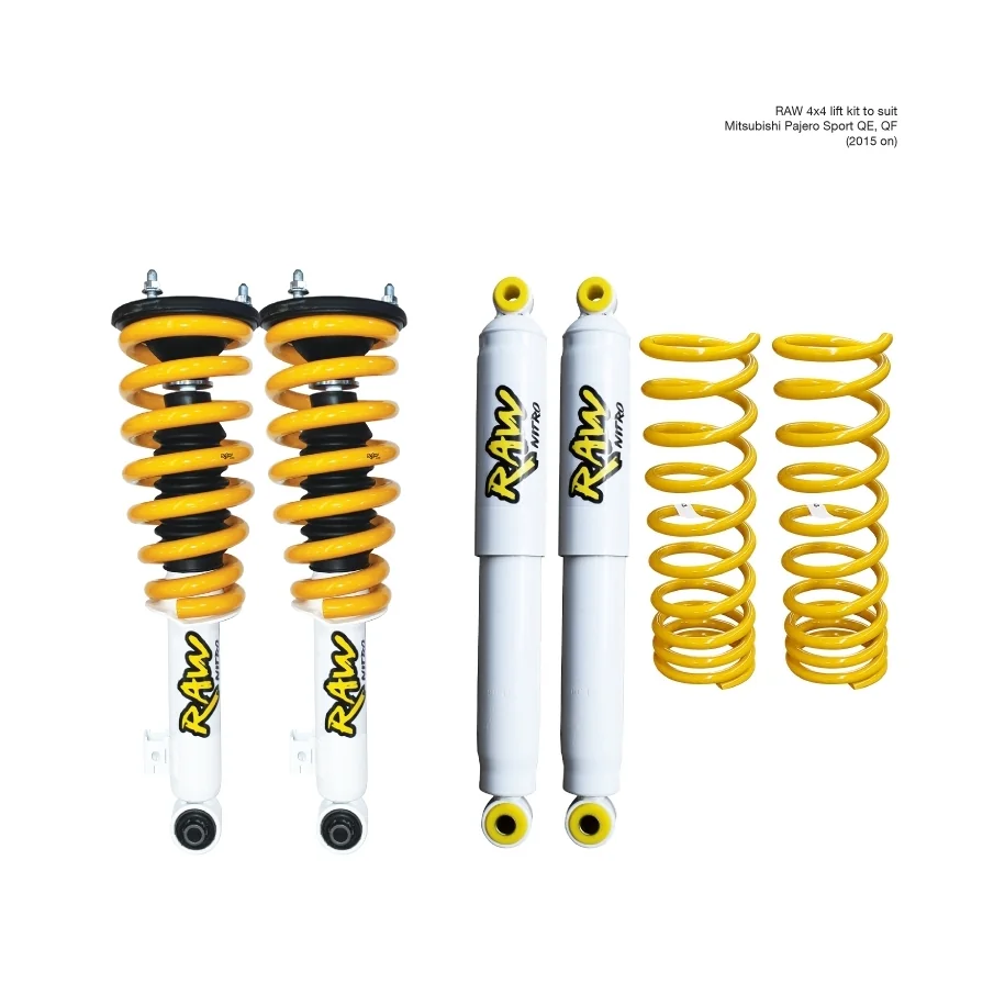 MITSUBUSHI PAJERO SPORT QE,QF (2015 ON) - RAW NITRO LIFT KIT - PREASSEMBLED STRUTS