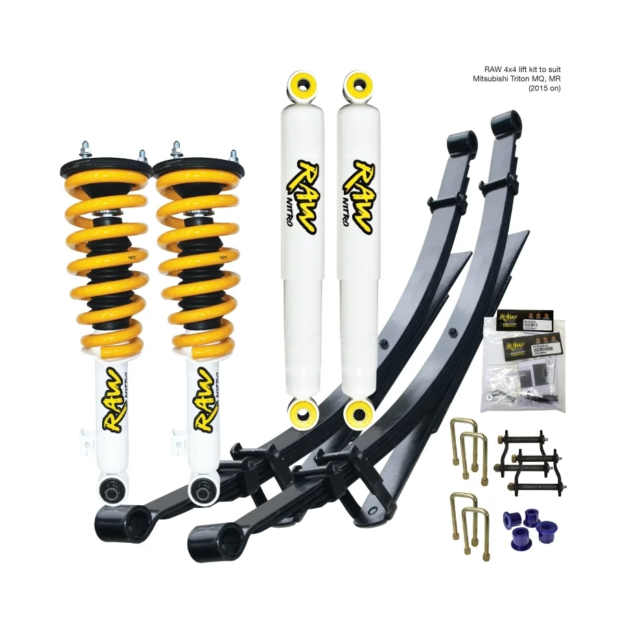 MITSUBISHI TRITON MQ,MR (2015 ON) - RAW NITRO LIFT KIT - PREASSEMBLED STRUTS