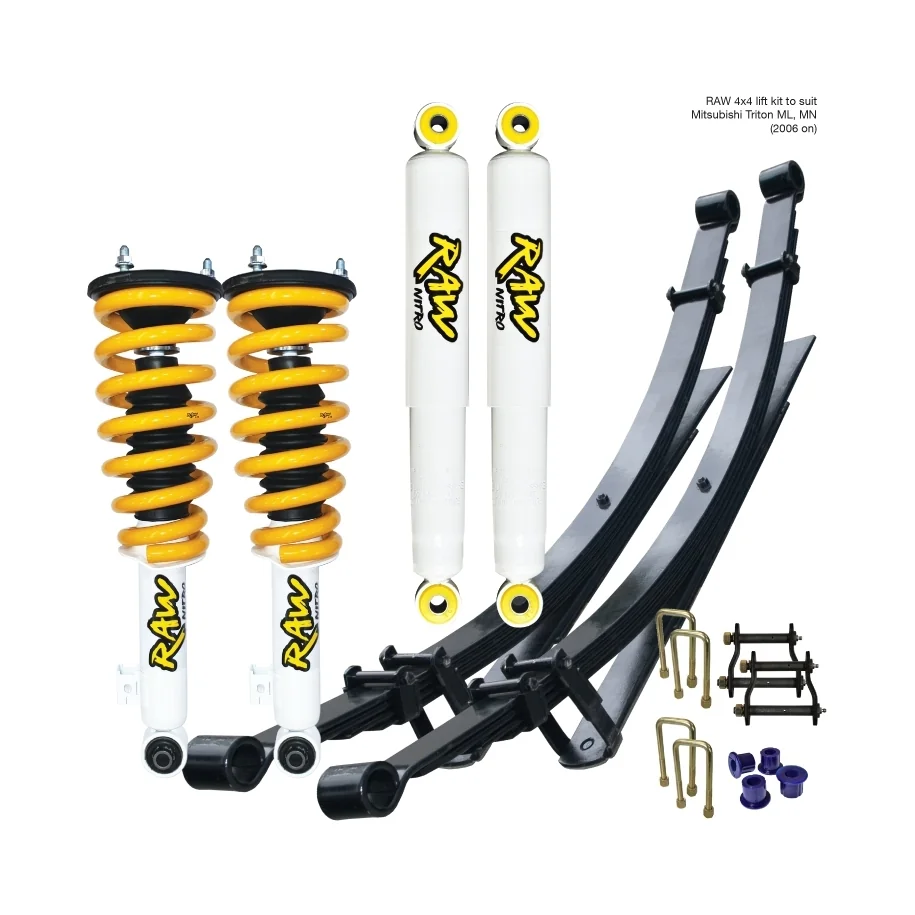 MITSUBISHI TRITON ML,MN (2006 TO 2015) - RAW NITRO LIFT KIT - PREASSEMBLED STRUTS