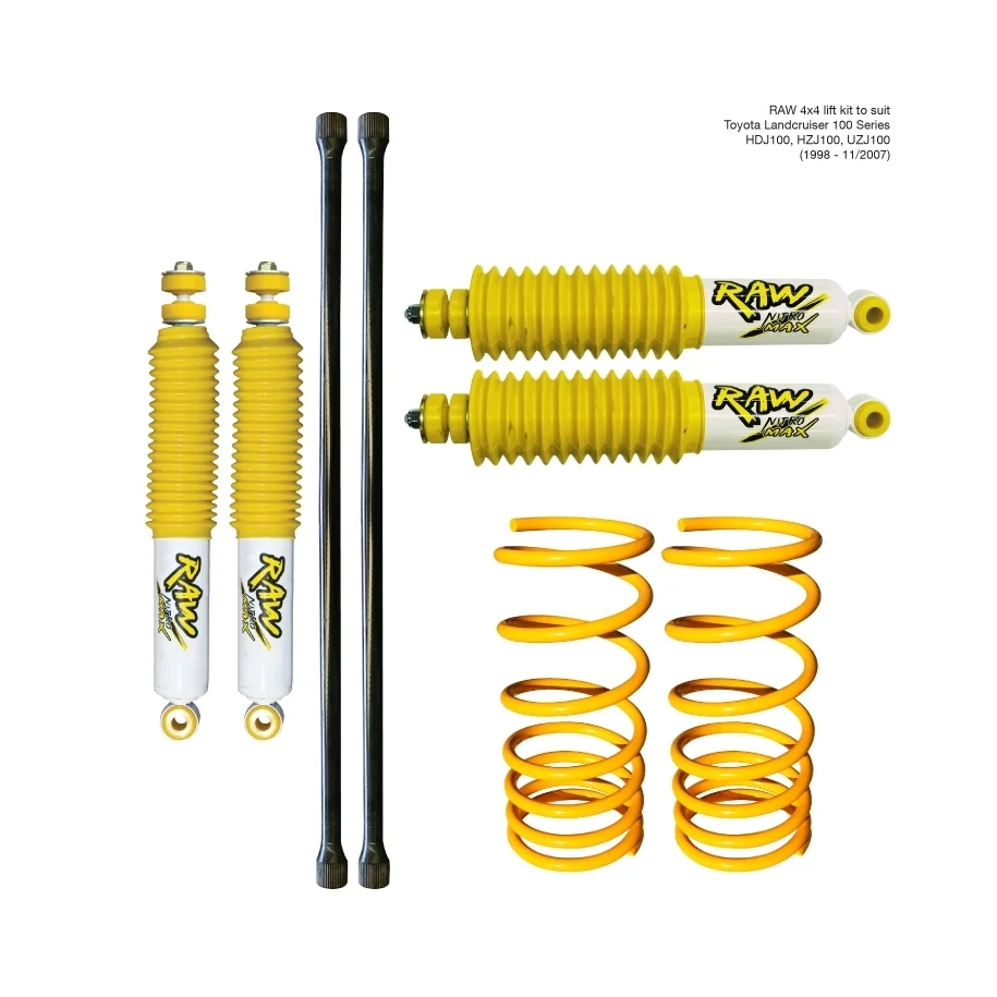 TOYOTA LANDCRUISER 100 SERIES (1998 - 11/2007) - RAW NITRO MAX LIFT KIT