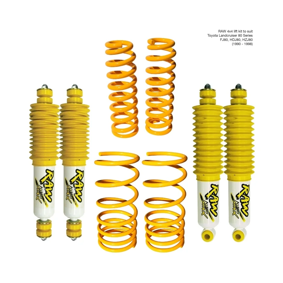 TOYOTA LANDCRUISER 80 SERIES (08/1991 - 03/1998) - RAW NITRO MAX LIFT KIT