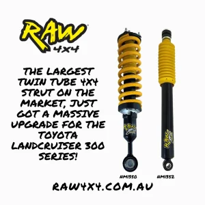 Toyota Landcruiser 300 Series (2022 on) - Raw Nitro Max AR45 Lift Kit - Preassembled Struts